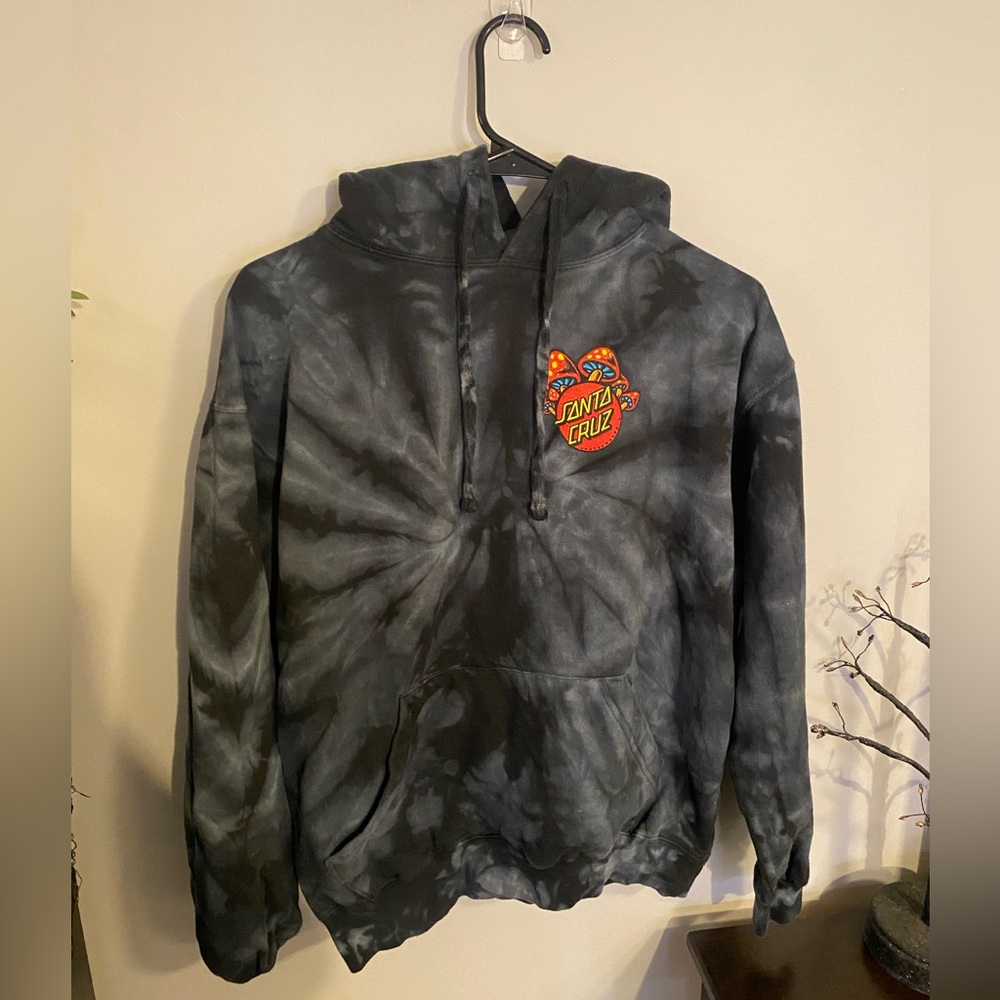 Santa Cruz Black Tie Dye Hoodie